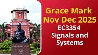 Anna University Grace Mark Nov Dec 2025 EC3354 SIGNALS AND SYSTEMS