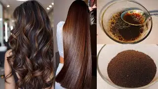 🤩Mix 1 thing in black tea for dark brown hair dye and faster hair growth 🔥