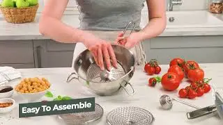 Stainless Steel Food Mill for Tomato Sauce, Applesauce & Baby Food | Hungry Artisan