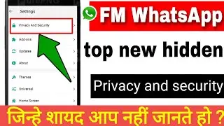 FM Whatsapp A To Z All New Features Settings Explain in Hindi || FM Whatsapp New Settings 2022