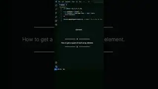How to get a square of each array element. #shorts #short #js #shortvideo