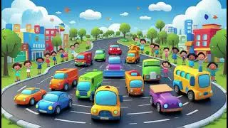 ABC Song &ndash; Vehicles Learning Parade | Nursery Rhymes & Kids Songs &ndash; Description