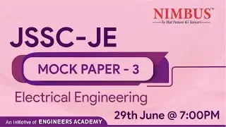 JSSC JE 2022 |  Mock Paper -3 | Electrical Engineering | JSSC JE Mock Paper With Solution | NIMBUS
