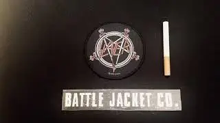 SLAYER PENTAGRAM LOGO ROUND PATCH | HEAVY METAL OFFICIAL BAND MERCH | BATTLE JACKET CO.