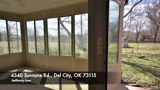 Del City 3 bedroom home for sale walking distance to elementary, backs up to park. 4340 Suntane Rd.