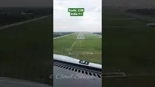 Cochin Airport landing, Airbus cockpit video