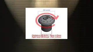 2WheelsHero.com - MRA13 - CNC RACING Universal Mirror Blanking Plug (M8; right)