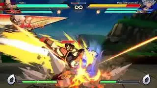 DBFZ - Piccoro z change to Nappa combo/reset (specific body) with Krillin assist.