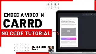 Embed a video on your carrd website (quick tutorial)
