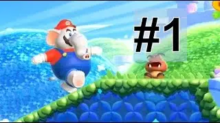 Super Mario Bros. Wonder - Gameplay Walkthrough Part 1 - Pipe Rock Plateau #kiddiezone