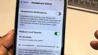 How to auto reduce loud sounds in headphone on iPhone