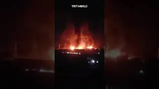 Massive Fire Erupts at Sanaa Power Plant After Israeli Airstrikes
