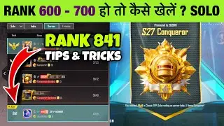 🇮🇳RANK 841 TO CONQUEROR ‼️ HOW TO PLAY SAFE AND GET HIGH PLUS WHEN CONQUEROR IS CLOSE ⁉️ TIPS/TRICKS