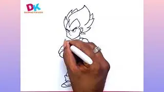 How to draw Vegeta Full Body ( Dragon Ball ) Easy Drawing #stepbystep #cartoon #forkids