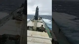 ROLLING OF SHIP IN ROUGH WEATHER. WATER ON DECK . NAVIGATION WATCH DURING ROUGH SEA #travelblogger