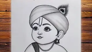 How to Draw Krishna Sketch / Krishna Drawing / Krishna Bhagwan Drawing / Drawing Picture, Drawing2.9