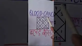 ज्योतिष में कैंसर रोग, blood cancer in astrology, cancer disease in astrology,  cancer rog #shorts