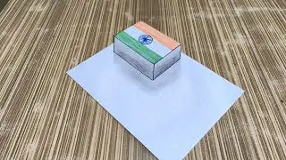 3d indian flag drawing ll easy 3d indian flag drawing 
