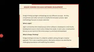 Design Thinking For Agile Software Development
