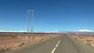 Heading to the Noor Solar Power Station near Ouarzazate