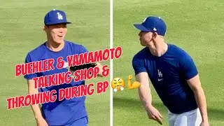 Buehler Throwing with Yamamoto 山本 由伸 During BP