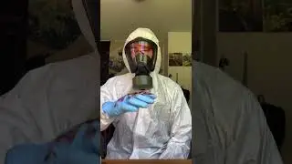 Gas mask I use to clean crime scenes ☣️ 🩸