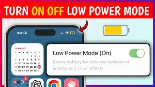 How to Turn ON/OFF Low Power Mode on iPhone (Settings + Control Center)