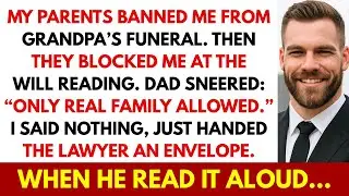 My Parents BANNED Me From Grandpa’s Funeral — They Laughed At The Will Reading Until The Lawyer...