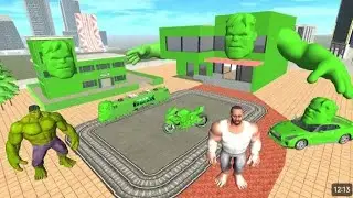 Franklin Change House to Hulk City in Indian Bike Driving 3D