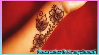 Beautiful floral mehndi design 💖🌸|| mehandi design simple || mehandi banana #yt #mehndi #viralvideos