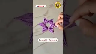 Learn Colors🔴🟠🟡🟢🔵🟣 with Rangoli Art! Uh oh! Make new designs! #shorts #thecolorfulart