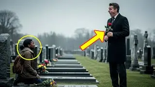 BILLIONAIRE VISITS HIS DAUGHTER’S GRAVE AND SPOTS A BLACK GIRL WEEPING, THEN SHE SAID SOMETHING SHOC
