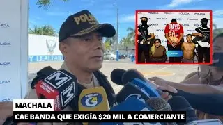 3 Subjects apprehended for the crime of extortion in Machala