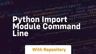 python import module command line