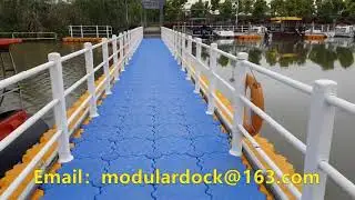 Plastic floating  pontoon bridge for sale