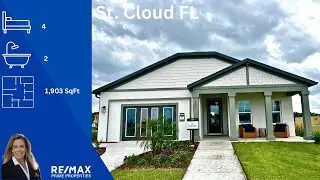 New Model Home in St Cloud FL, 4 Bedrooms, 2 Baths, 2 Car Garage, 1,903SqFt