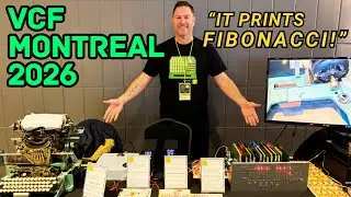 Компания Relay Computer выводит числа Фибоначчи на экран в Монреальском VCF!