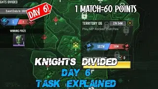 KNIGHTS DIVIDED EVENT 6TH DAY TASK EXPLAINED | COD MOBILE | VAGUE GAMER