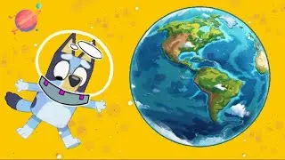 Bluey's First 🚀 SPACE Words 🌍 for Toddlers | Vocabulary for Kids