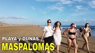GRAN CANARIA: ATRAVESANDO LAS DUNAS DE MASPALOMAS desde PLAYA MASPALOMAS (NOVIEMBRE 2021)