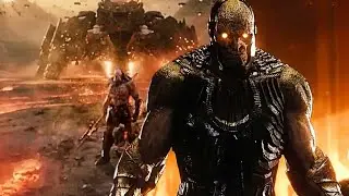 Darkseid arrives on earth, first fight, darkseid war, justice league clip, Snyder cut,