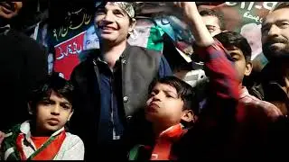 A special tiger of Imran Khan with Insaf Tiger Force at Zaman Park Lahore