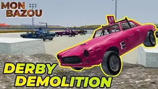 I WON DEMOLITION DERBY on JUNKYARD CAR! | Mon Bazou #17
