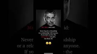 Mr Bean Once Said #shorts #lifecoach #mrbean #viralvideo