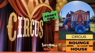 Circus Bounce House with Slide Rental Texas