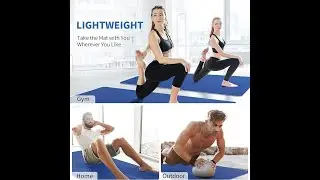 CAMBIVO Extra Wide Yoga Mat for Women and Men TPE Workout Mat, Non-slip  Fitness Mat
