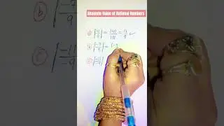Absolute Value of Rational numbers 📖🖊🌹#shortvideos #maths #subscribers