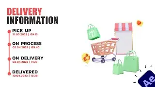 Delivery Infographics Animation in After Effects Tutorials