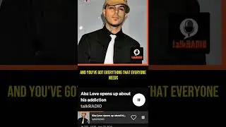 Bit2/4 Talk radio Abz Love opens up about his addiction April 2018 &lrm;⁨@ABZLOVETV⁩&nbsp; #5ive #tour