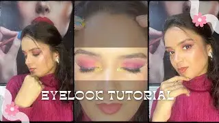 Pink and yellow eyelook tutorial | Makeup tutorial | Nashik makeup artist | eyelook |